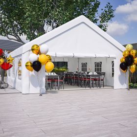 20x20 FT Party Tent with 2 Storage Bags & Removable Sidewalls