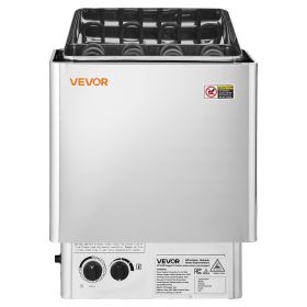 Sauna Heater, 6KW 240V Electric Sauna Stove, Dry Steam Bath Saunas Stove with Pre-Drilled Bracket, Fit 176.5 to 317.8 CU.FT Saunas Rooms
