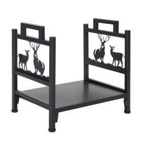 Single Layer Firewood Holder With Animal Pattern