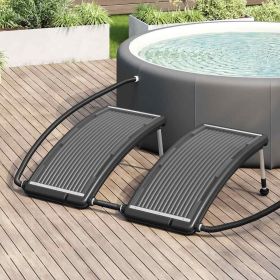 Curved Pool Solar Heating Panels 2 pcs 43.3"x25.6