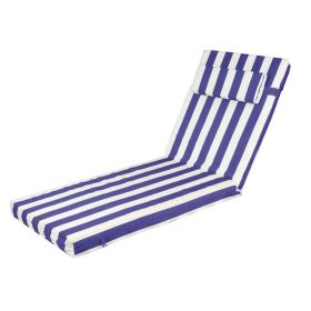 Outdoor Chaise Lounge Cushion, 72 in. x 21 in. x 3 in. Waterproof Fade-Resistant Patio Chair Pad for Pool Beach (title: default title)